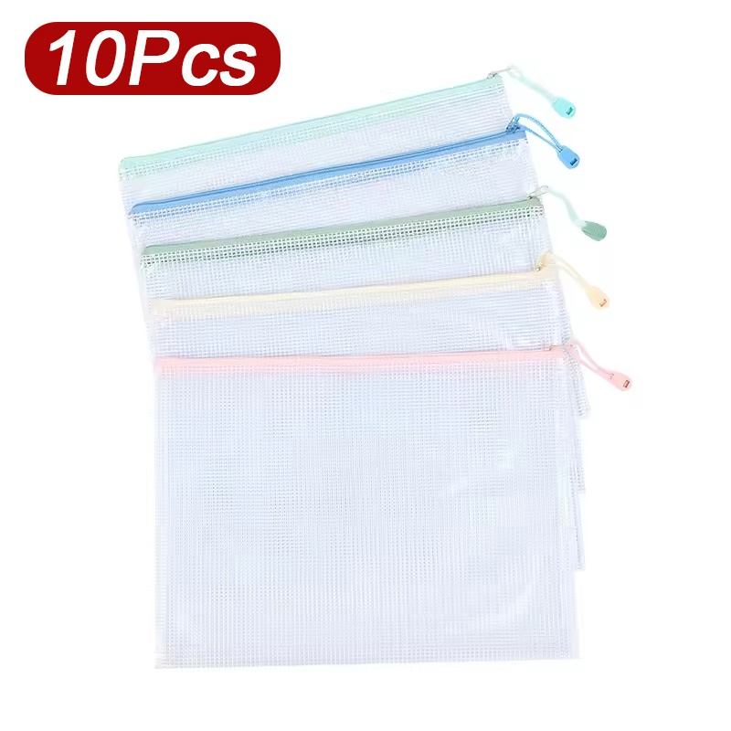 Document Organizer Folder - 5-30개 문서 지퍼 메쉬 가방 폴더