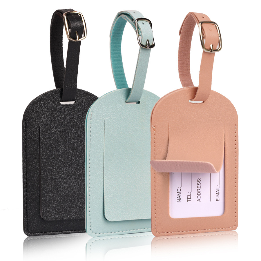 Travel Accessories Plane - 여성 남성 수하물 태그 PU 가죽