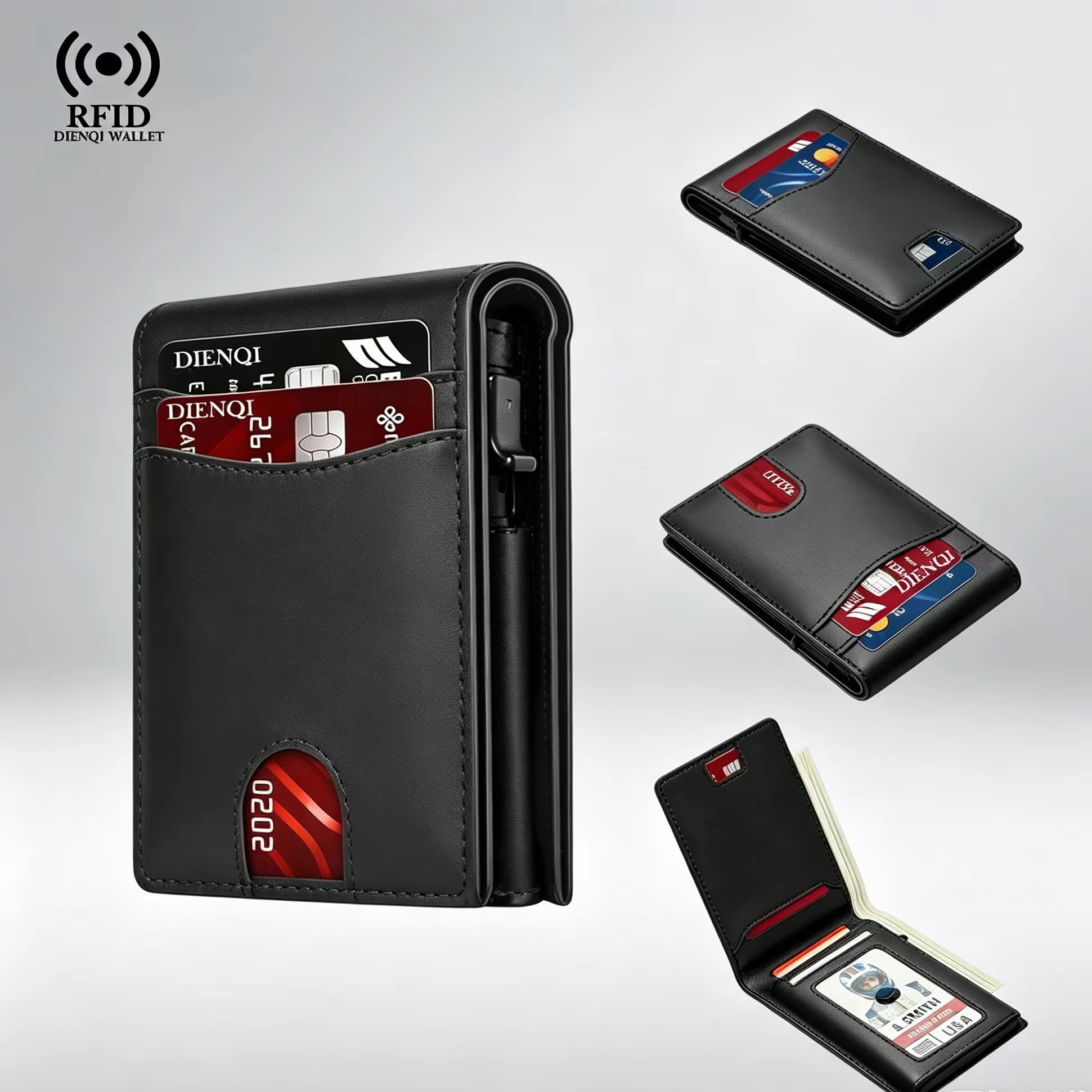 Passport Holder Rfid - 럭셔리 브랜드 비즈니스 신용카드 홀더 포켓