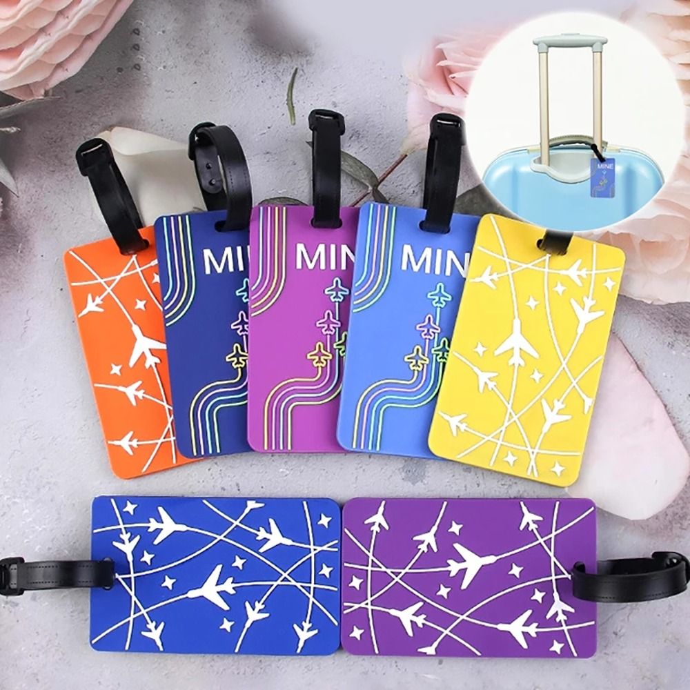 Travel Accessories Plane - 실리콘 접착제 가방 ID 주소 홀더