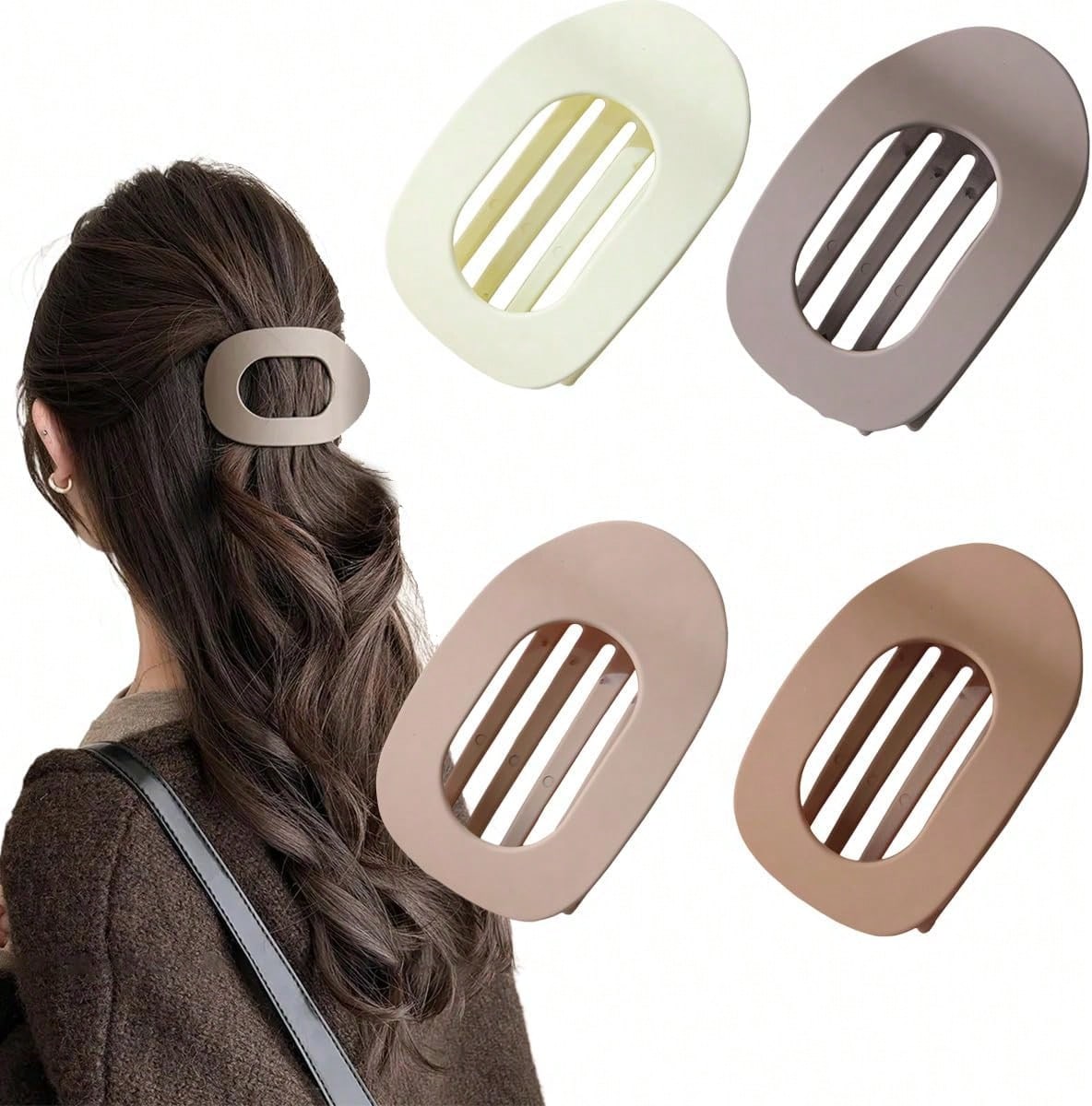 Travel Accessories Gifts For Women - 여성용 심플한 플랫 악어 가죽 헤어