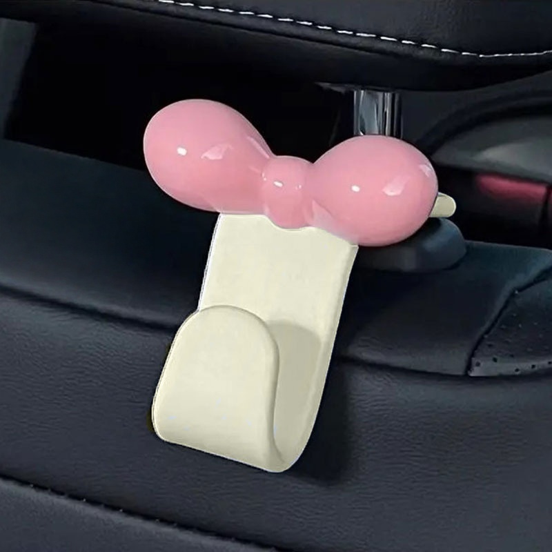 Travel Accessories Gadget - 미니멀리스트 보우 자동차 뒷좌석 걸이형 후크,