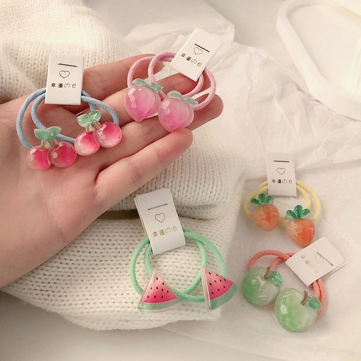 Travel Accessories Girls - 어린이 당근 머리끈 5쌍 미끄럼 방지