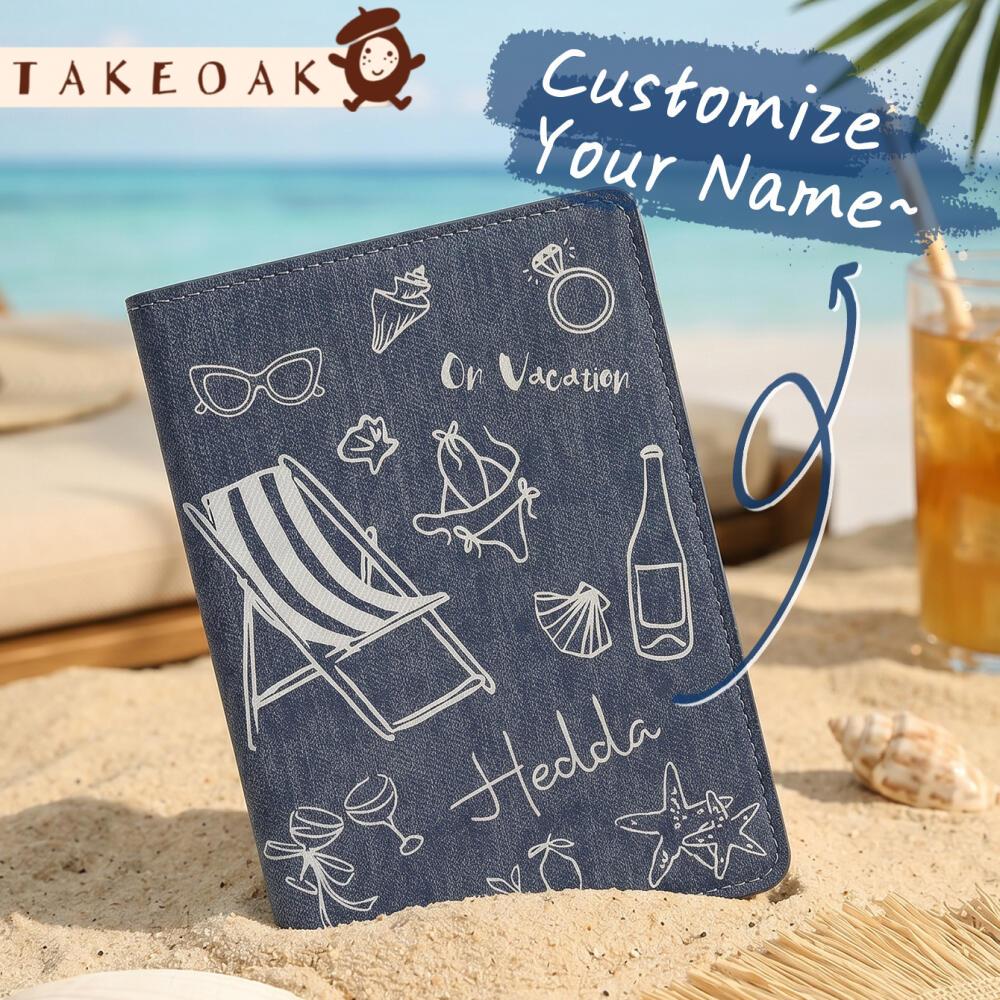 Travel Accessories Hong Kong - 맞춤 이름 여름 휴가 테마 여권