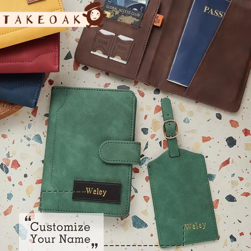 Travel Accessories Hong Kong - 맞춤형 이름 각인 가죽 여권 케이스와