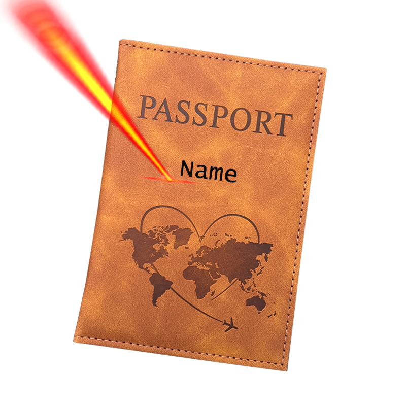 Travel Accessories Gifts For Women - 개인화 된 이름 여권 홀더 여행