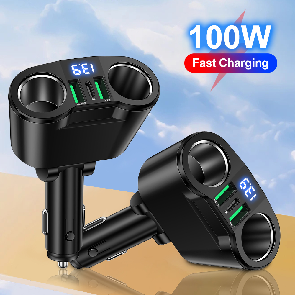 Travel Plug Type C - USB 차량용 충전기 어댑터 C타입 다중
