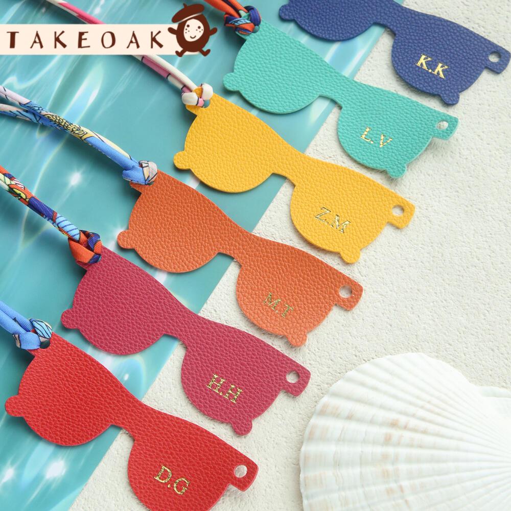 Travel Accessories Hong Kong - 맞춤형 이니셜 가죽 수하물 태그, 다채로운