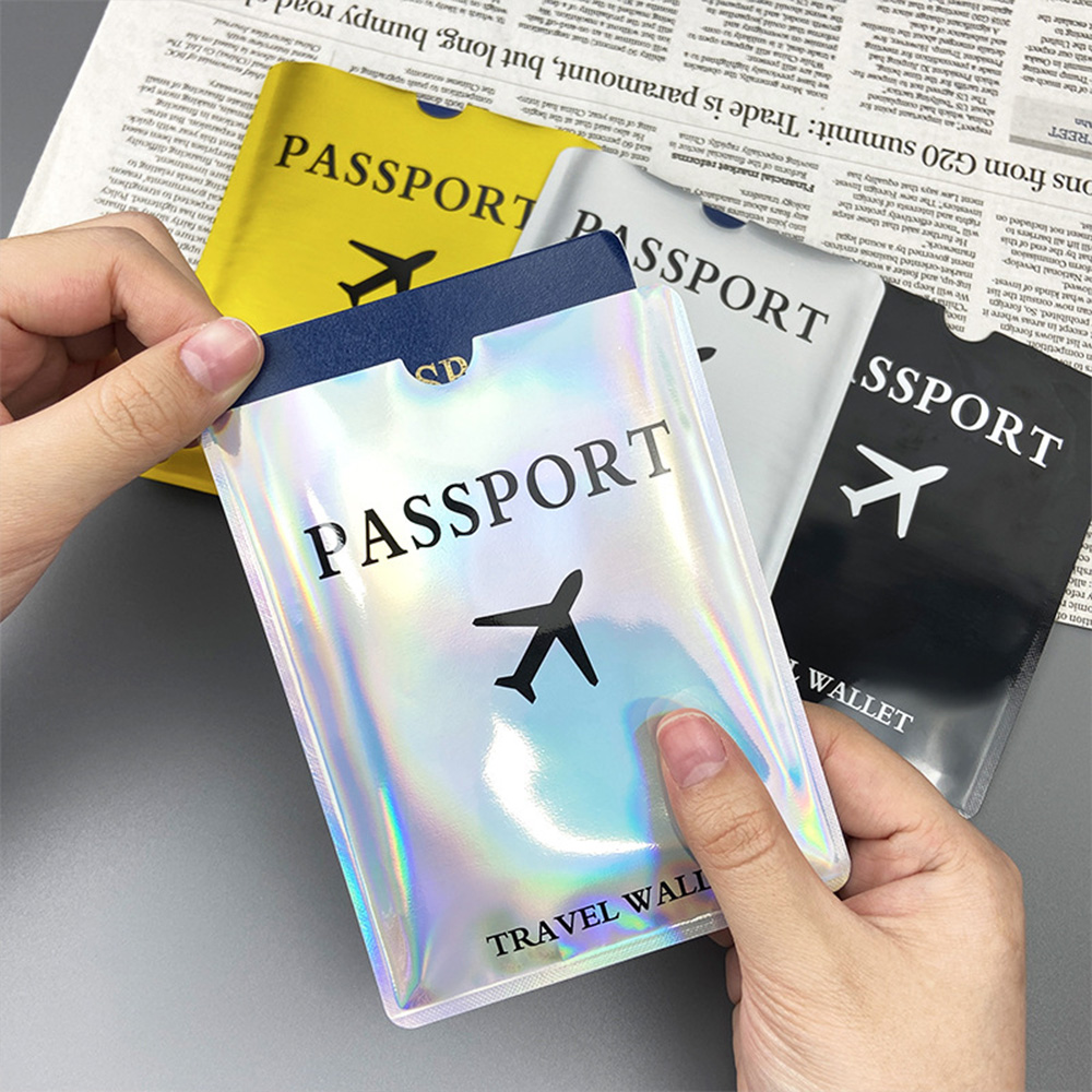 Travel Accessories Plane - 알루미늄 호일 여권 보호 케이스, 항자성