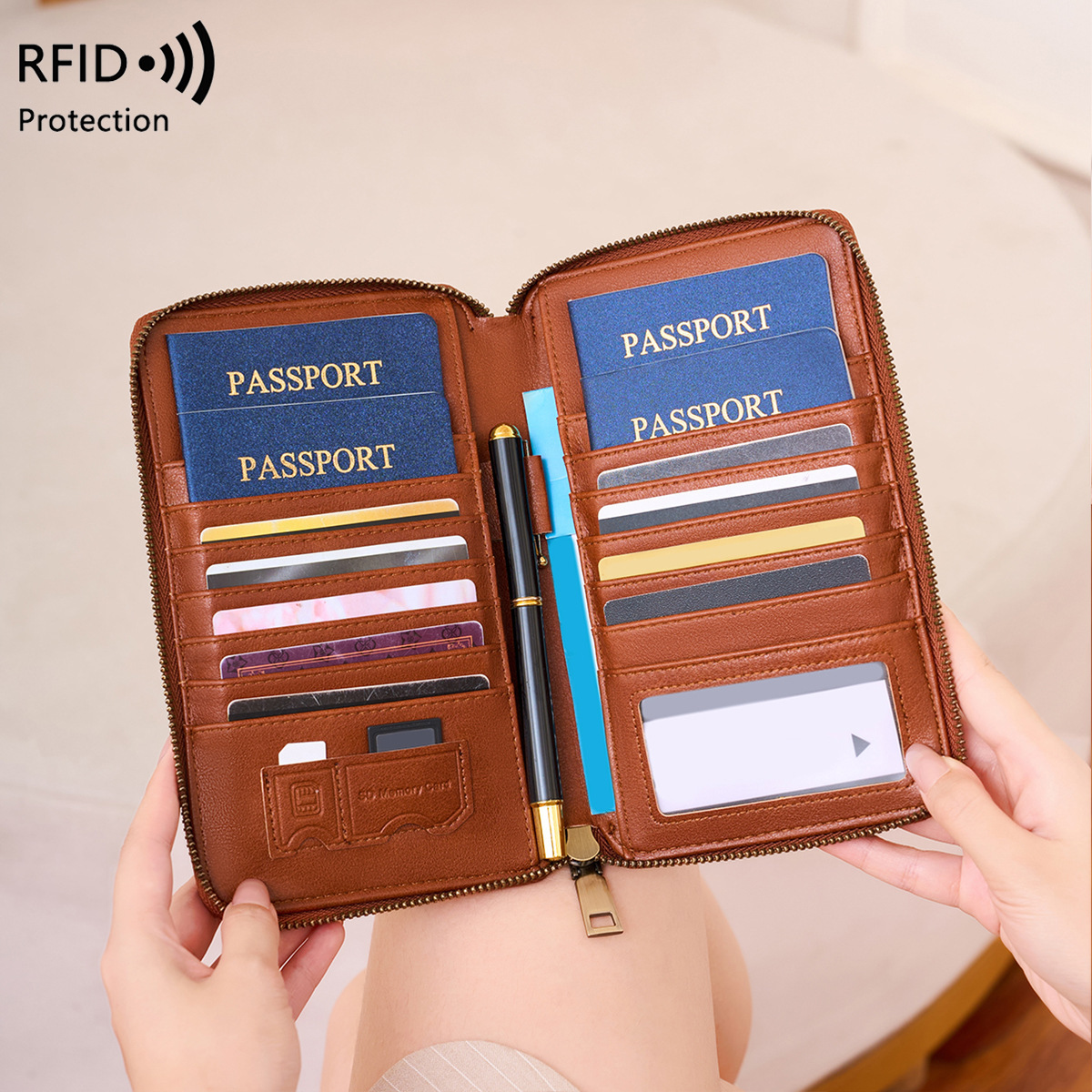 트렌디한 비행기 디자인 RFID 차단 여권 지갑 롱 지 - Passport Holder Rfid 리뷰 및 가격