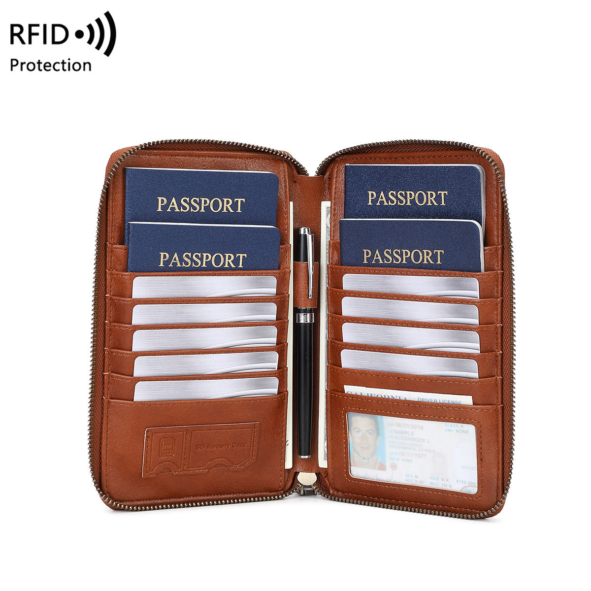 트렌디한 비행기 디자인 RFID 차단 여권 지갑 롱 지 - Passport Holder Rfid 리뷰 및 가격