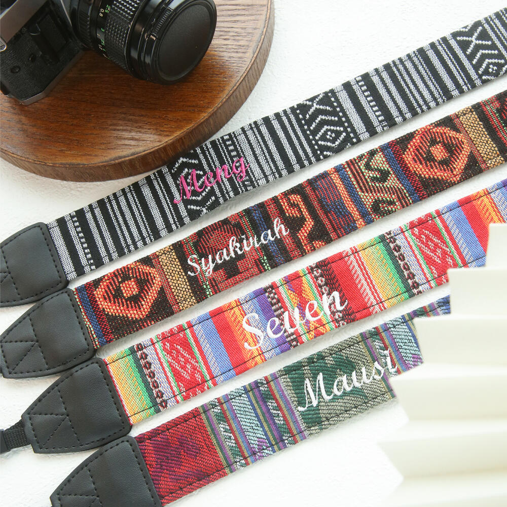 맞춤 이름 에스닉 직조 카메라 스트랩 개인 맞춤 자수  - Travel Accessories Hong Kong 리뷰 및 가격