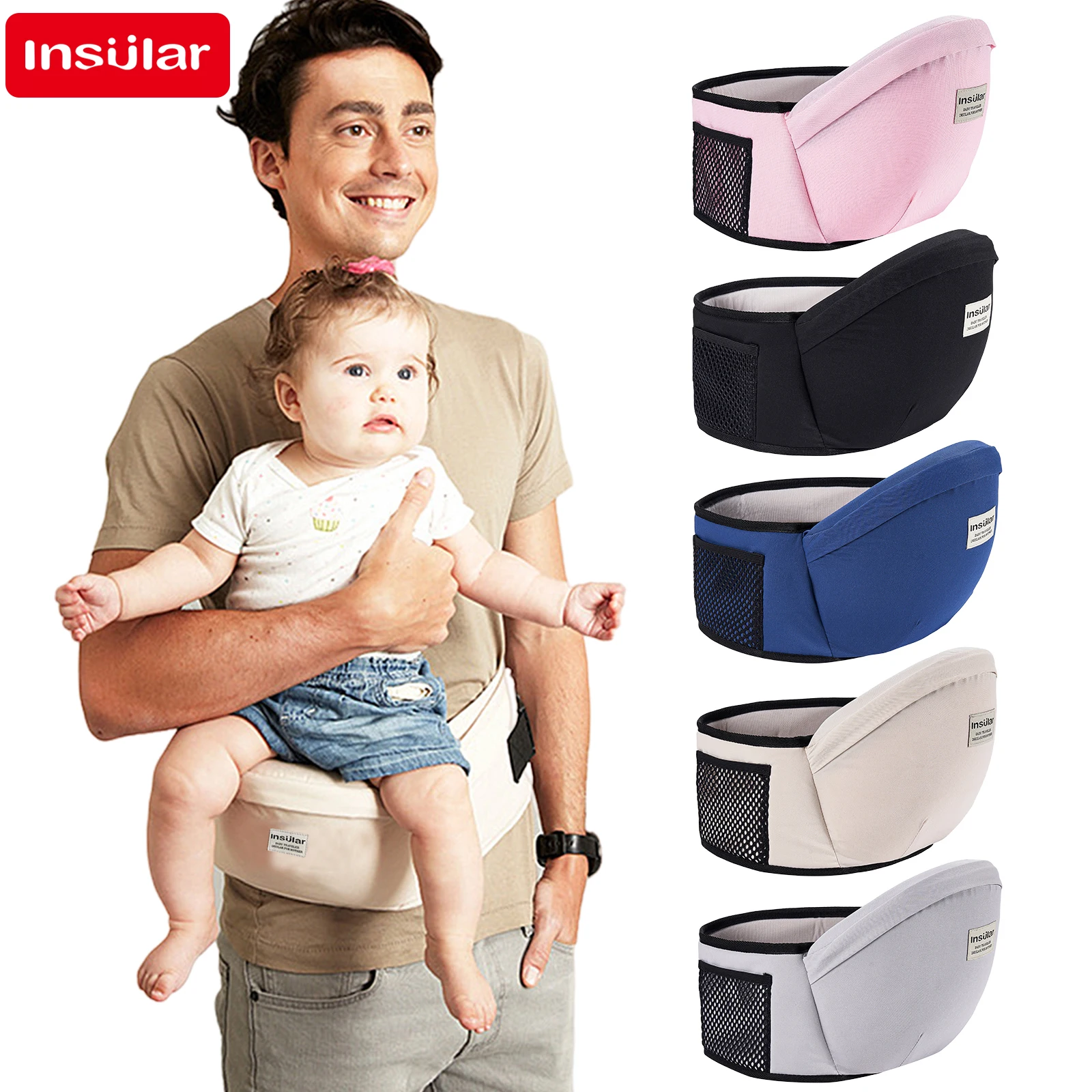 두꺼운 아기 엉덩이 시트 캐리어, 신생아 허리 스툴,  - Travel Accessories Hip Belt 리뷰 및 가격