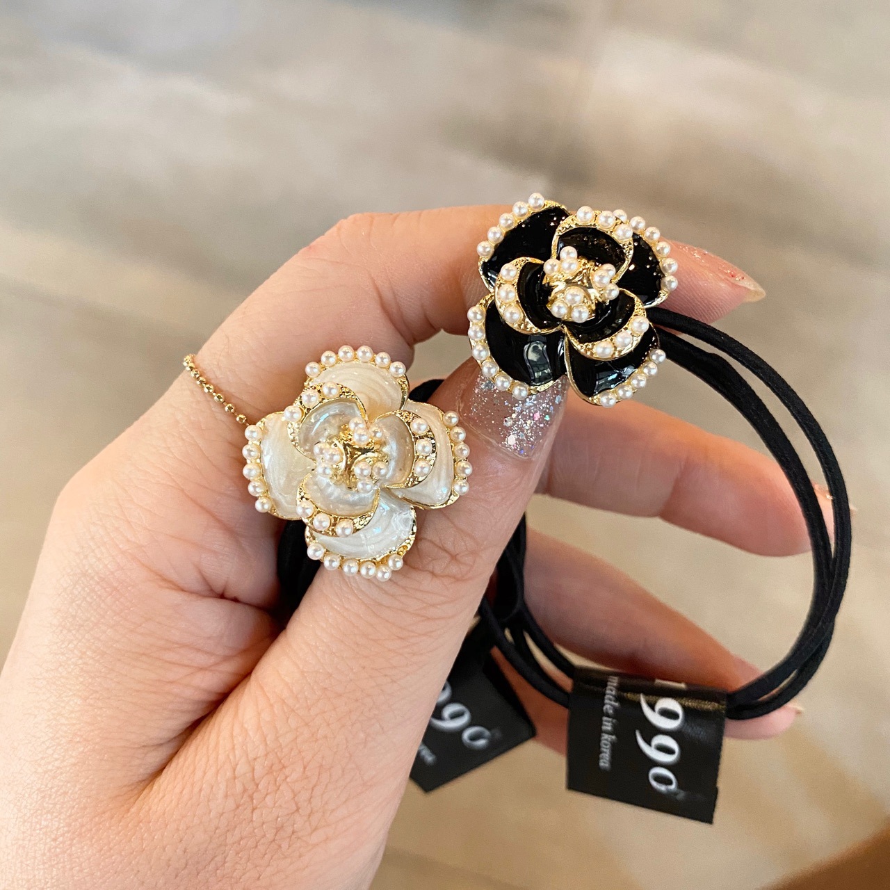 미니 금속 꽃 탄성 헤어 밴드, 하이 퀄리티 합금 진주 - Travel Accessories Hong Kong 리뷰 및 가격