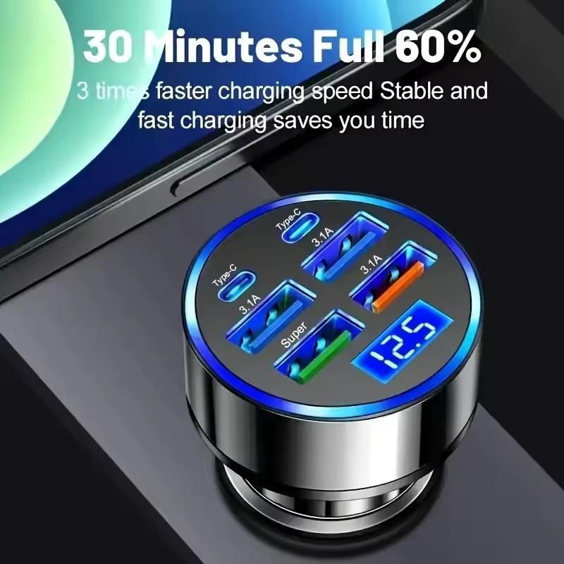 300W PD 차량용 충전기 6포트 고속 충전 QC3. - Travel Plug Type C 리뷰 및 가격