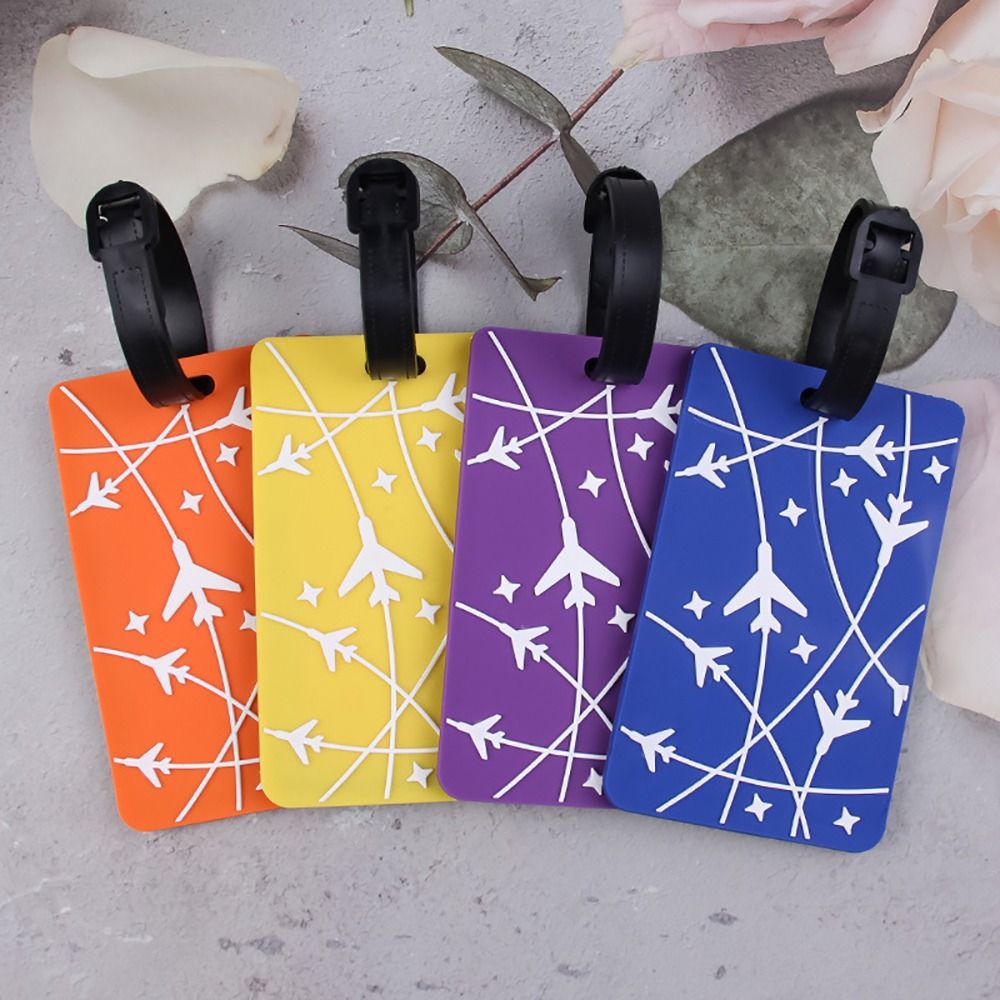 실리콘 접착제 가방 ID 주소 홀더 수하물 탑승 태그  - Travel Accessories Plane 리뷰 및 가격
