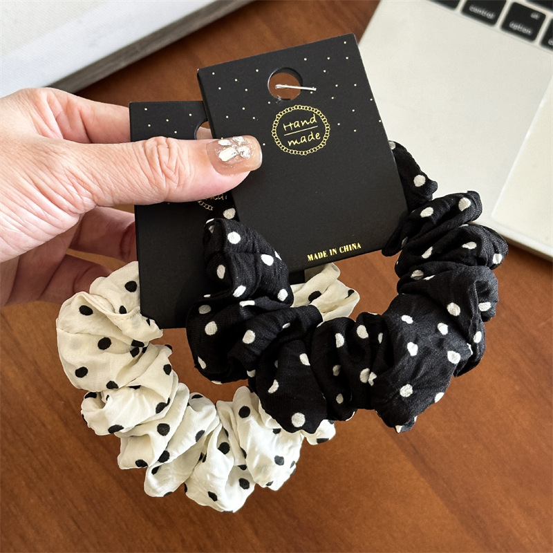 11cm/14cm 도트 헝겊 Scrunchies 여자  - Travel Accessories Gifts For Women 리뷰 및 가격