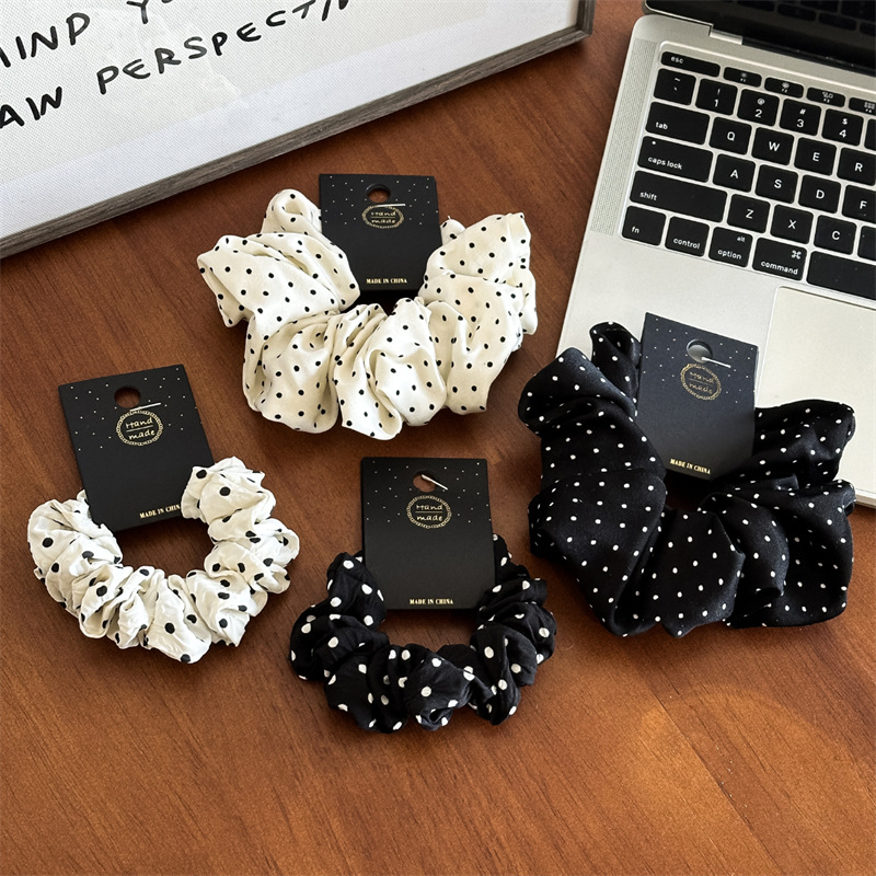 11cm/14cm 도트 헝겊 Scrunchies 여자  - Travel Accessories Gifts For Women 리뷰 및 가격