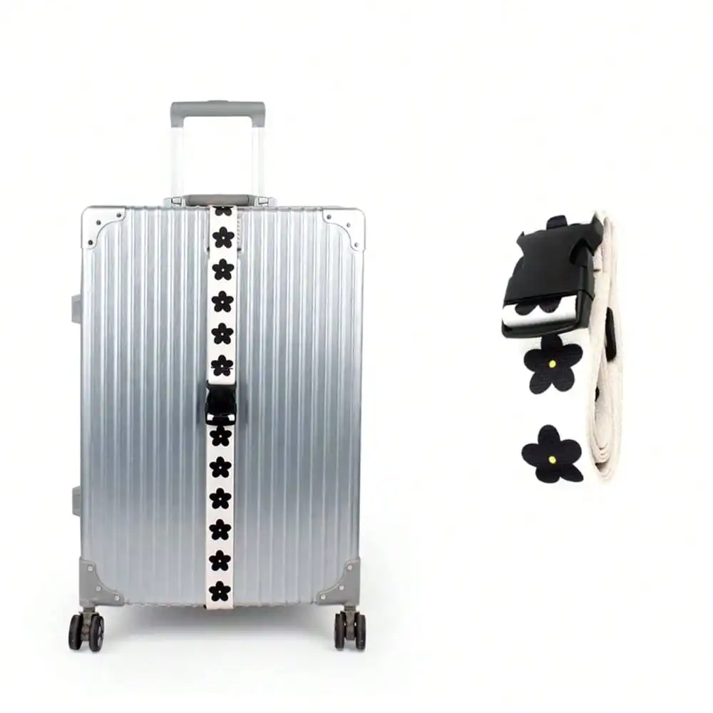 여행용 수하물 플라스틱 버클 스트랩, 꽃무늬 조절 가능 - Travel Accessories Designer 리뷰 및 가격