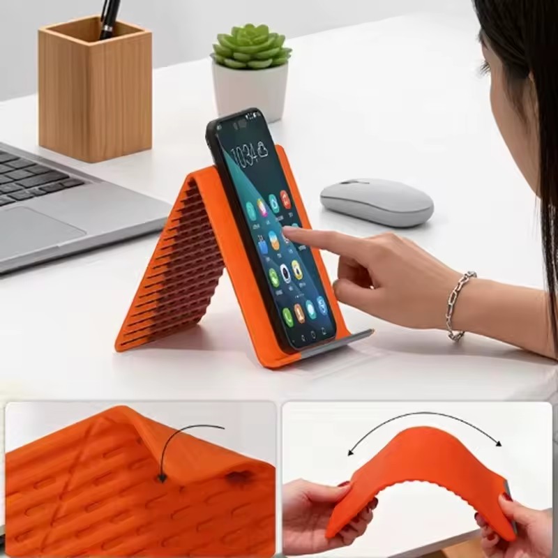 휴대용 실리콘 폰/태블릿/노트북 거치대, 창의적인 접이 - Travel Accessories Gadget 리뷰 및 가격