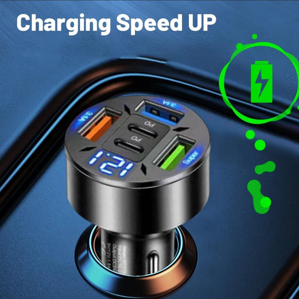 아이폰, 삼성, 화웨이용 5포트 차량용 충전기, 고속  - Travel Plug Type C 리뷰 및 가격