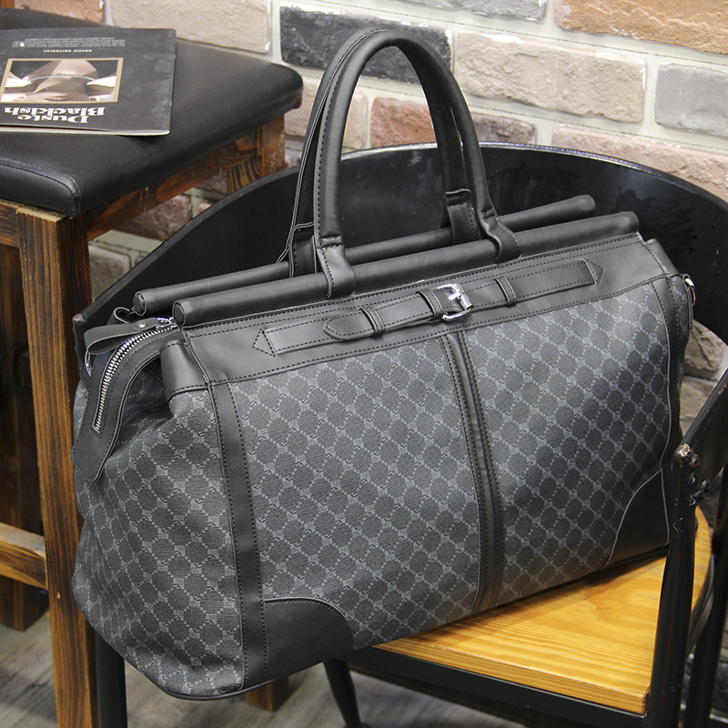패션 격자 무늬 여행 가방 남자 핸드백 대용량 탑 핸들 - Travel Accessories B&M 리뷰 및 가격