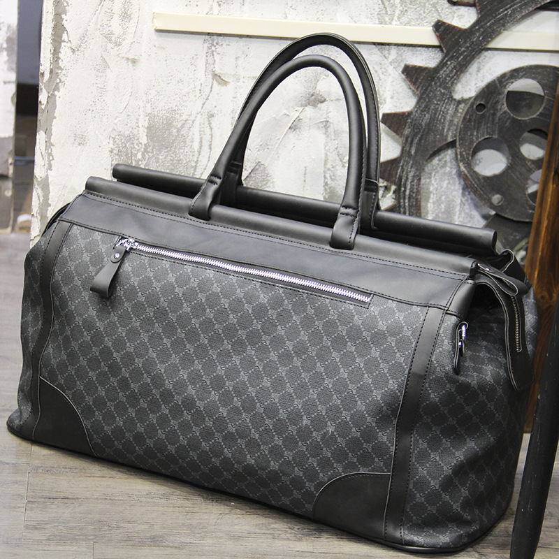 패션 격자 무늬 여행 가방 남자 핸드백 대용량 탑 핸들 - Travel Accessories B&M 리뷰 및 가격