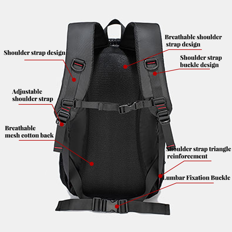 대용량 크로스보더 하이킹 백팩, 남성용 백팩, 여행용  - Travel Accessories Europe 리뷰 및 가격