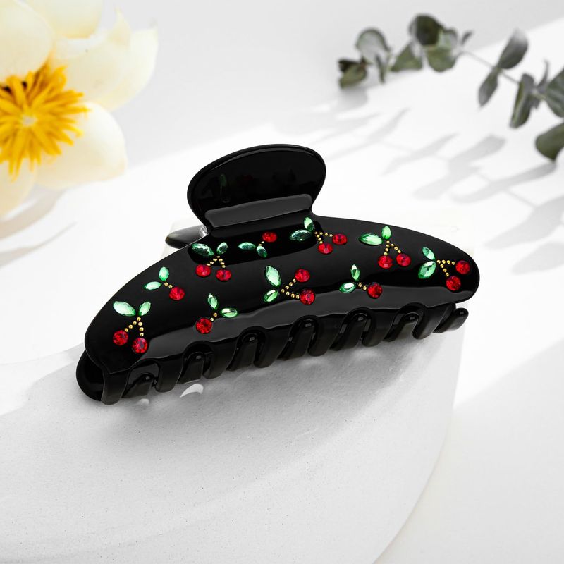 체리 헤어 클립 1개, 라인스톤, 달콤한 분위기, 레트 - Travel Accessories Aesthetic 리뷰 및 가격