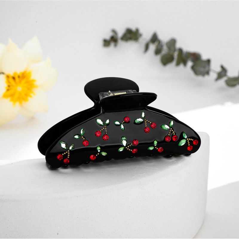 체리 헤어 클립 1개, 라인스톤, 달콤한 분위기, 레트 - Travel Accessories Aesthetic 리뷰 및 가격