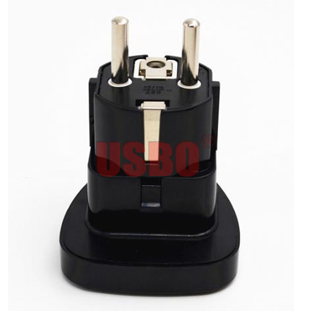 블랙 구리 여행용 어댑터 플러그, 유럽 4.8mm 핀, - Travel Accessories Europe 리뷰 및 가격