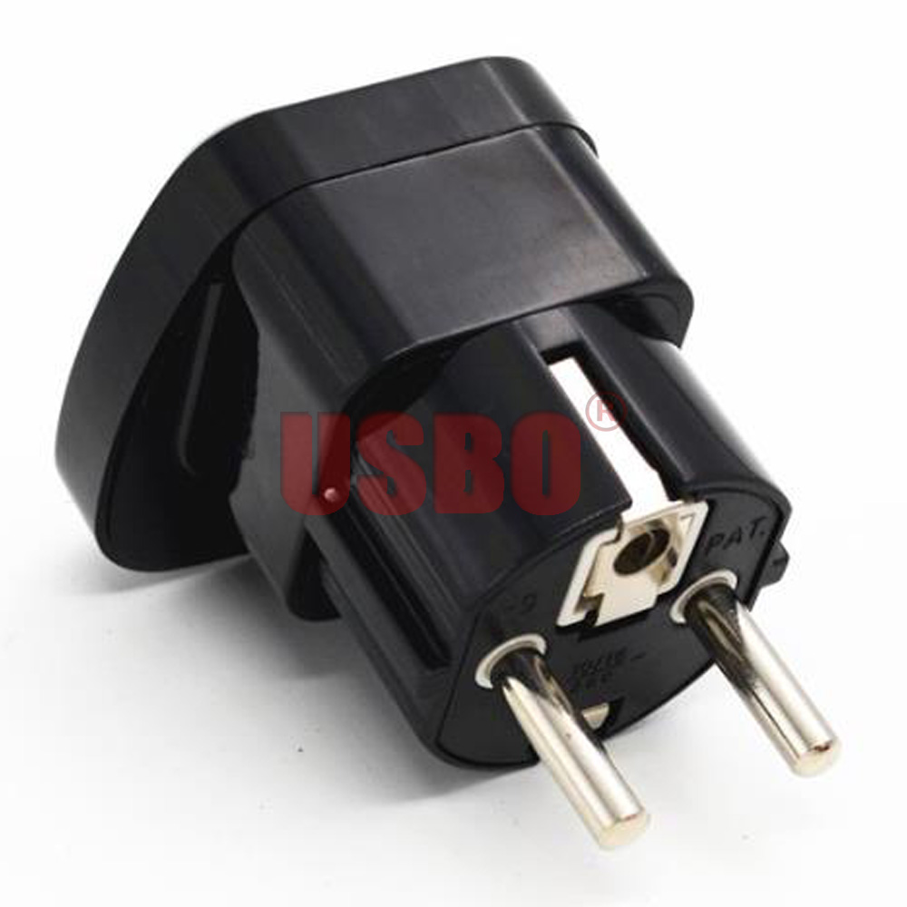 블랙 구리 여행용 어댑터 플러그, 유럽 4.8mm 핀, - Travel Accessories Europe 리뷰 및 가격