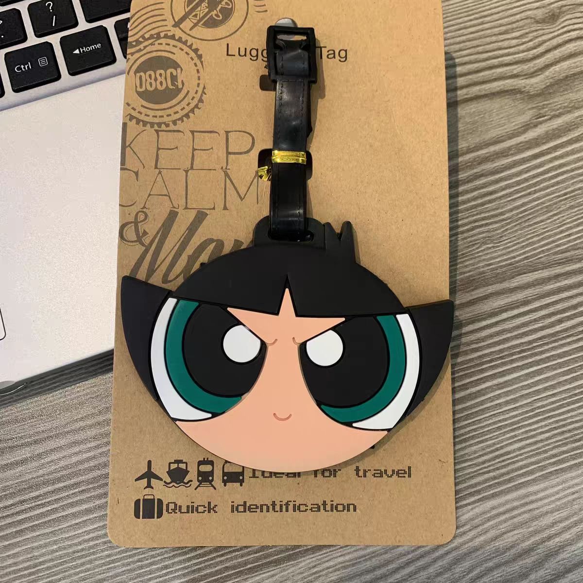 파워퍼프걸즈 가방 펜던트 귀여운 만화 캐릭터 수하물 태 - Travel Accessories Gadget 리뷰 및 가격