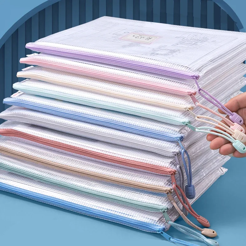 A4A5 플라스틱 메쉬 지퍼 파일 가방 방수 문서 파우 - Document Organizer Folder 리뷰 및 가격