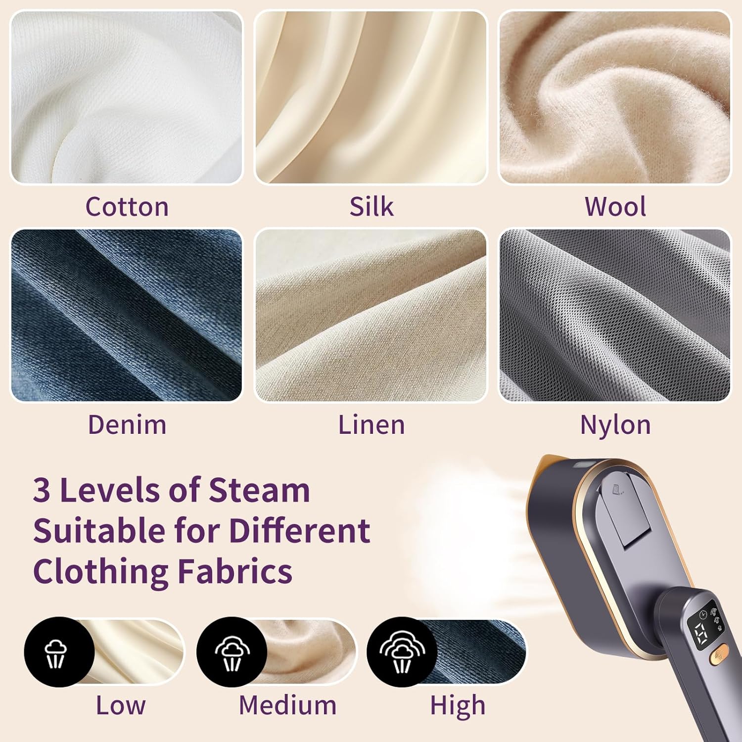 휴대용 의류 스팀 다리미 180 °   회전 가능한 손 - Portable Steamer Clothes 리뷰 및 가격