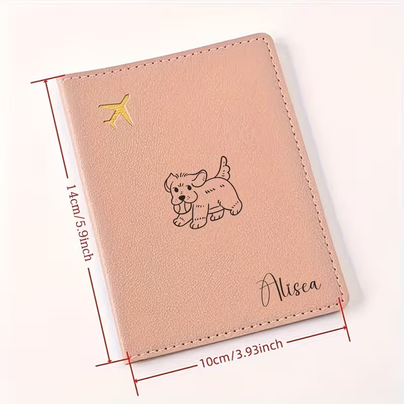 귀여운 개가 혀를 뻗은 디자인의 맞춤형 여권 커버, 여 - Travel Accessories Designer 리뷰 및 가격
