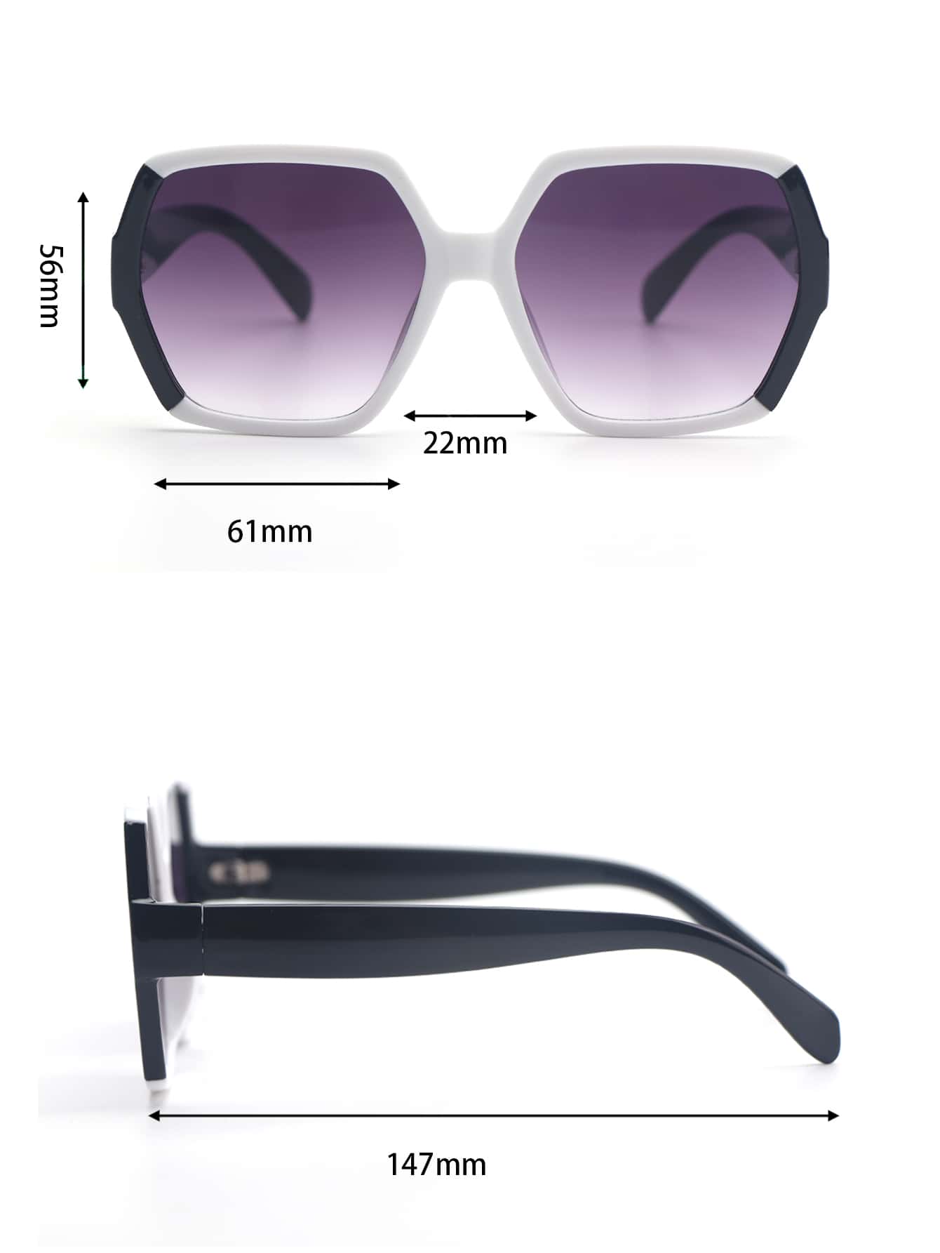 검은색과 흰색의 기하학적 무늬가 들어간 여성용 안경,  - Travel Accessories Gifts For Women 리뷰 및 가격