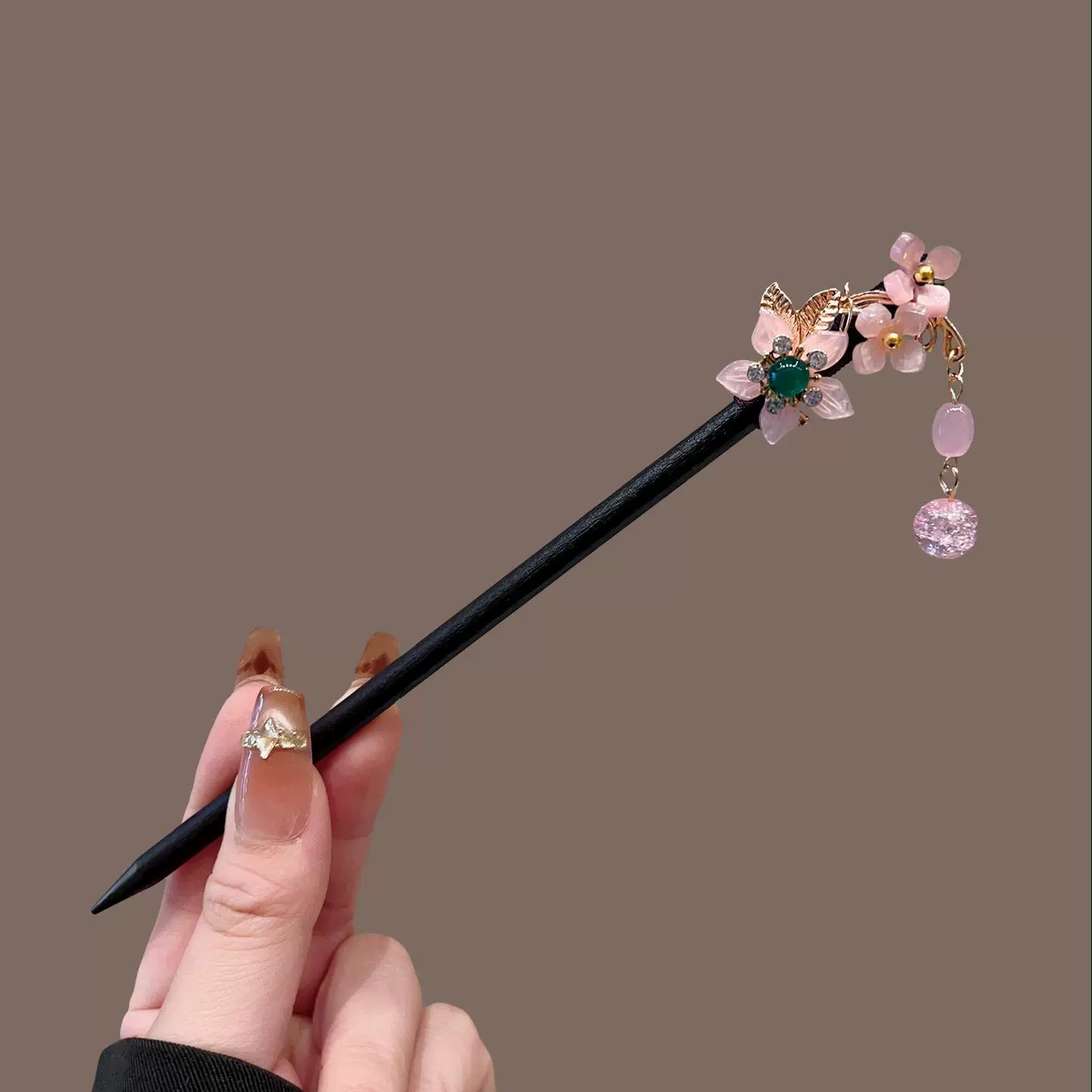 앤티크 나무 머리핀 여성용 우아한 헤어 스틱 새로운 중 - Travel Accessories For Women 리뷰 및 가격