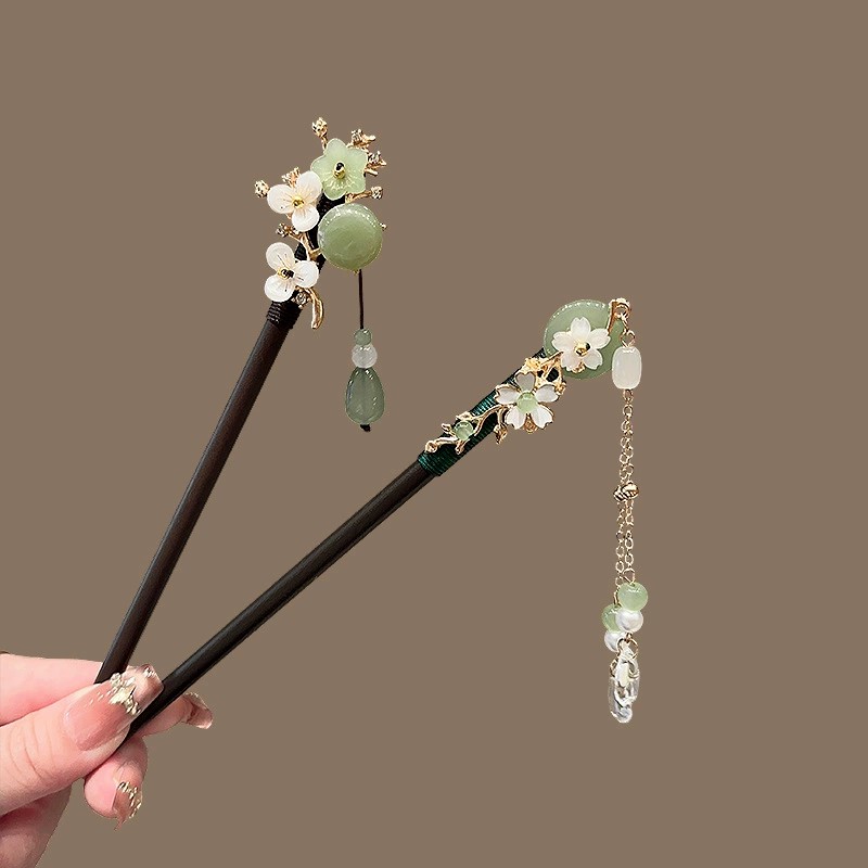 앤티크 나무 머리핀 여성용 우아한 헤어 스틱 새로운 중 - Travel Accessories For Women 리뷰 및 가격