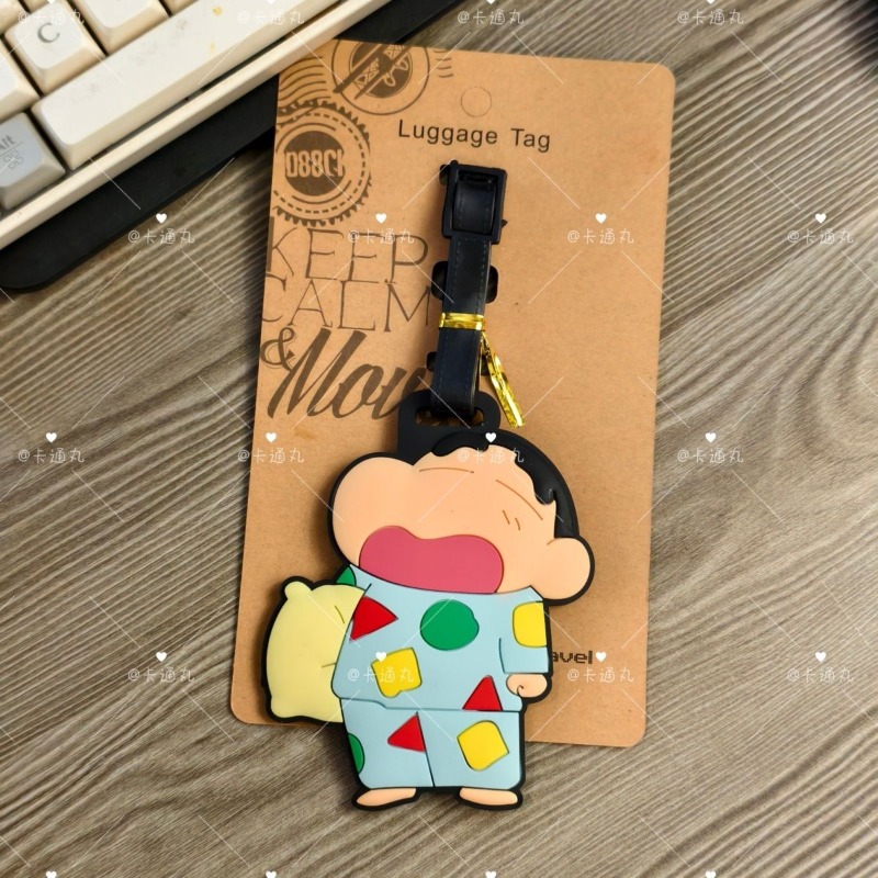크레용신짱 만화 애니메이션 캐릭터 패션 러기지 태그 귀 - Travel Accessories Gadget 리뷰 및 가격