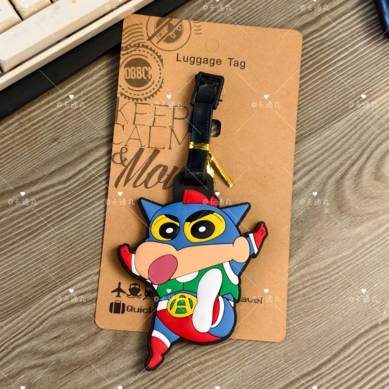 크레용신짱 만화 애니메이션 캐릭터 패션 러기지 태그 귀 - Travel Accessories Gadget 리뷰 및 가격