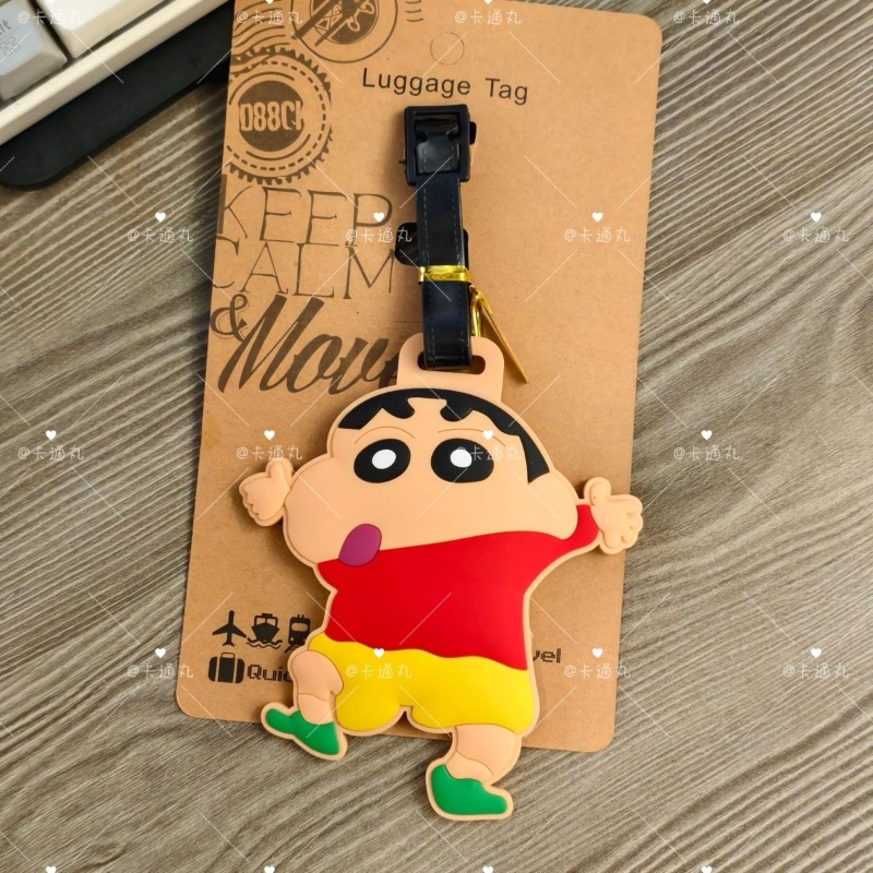 크레용신짱 만화 애니메이션 캐릭터 패션 러기지 태그 귀 - Travel Accessories Gadget 리뷰 및 가격