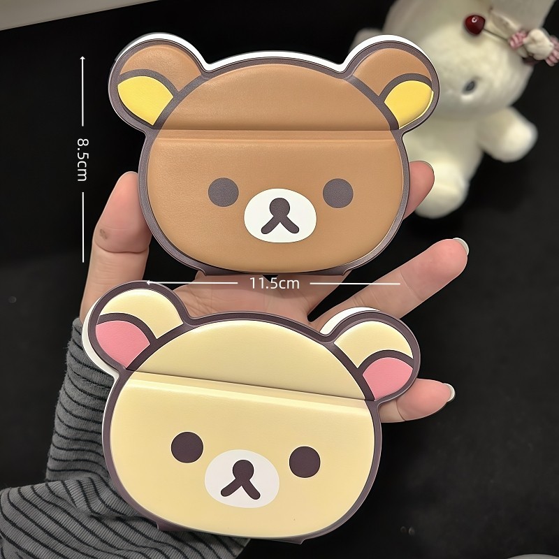 릴라쿠마 접이식 화장 거울 귀여운 심플 휴대용 손거울  - Travel Accessories Gadget 리뷰 및 가격