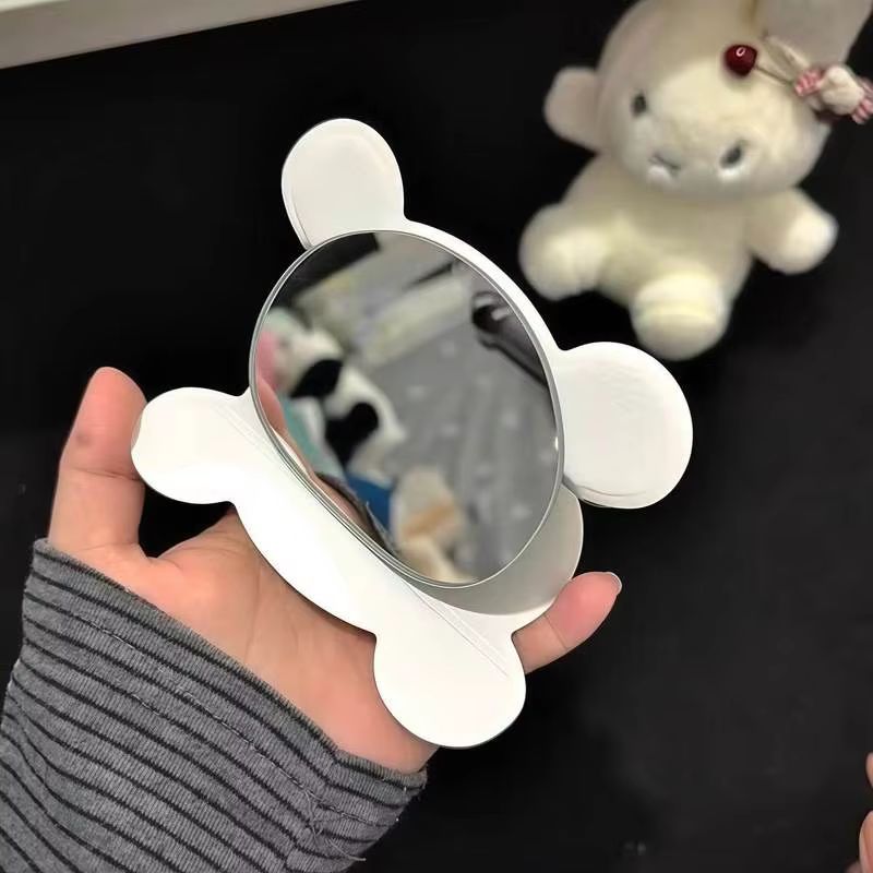 릴라쿠마 접이식 화장 거울 귀여운 심플 휴대용 손거울  - Travel Accessories Gadget 리뷰 및 가격