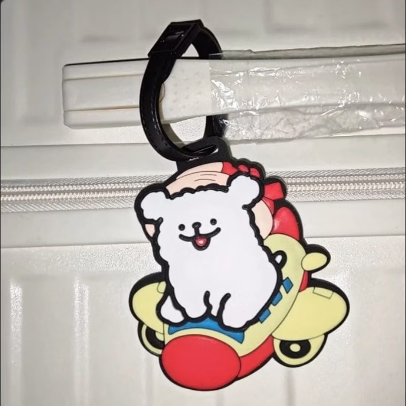    귀여운 만화 강아지 실리콘 러기지 태그 분실 방 - Travel Accessories Pack 리뷰 및 가격