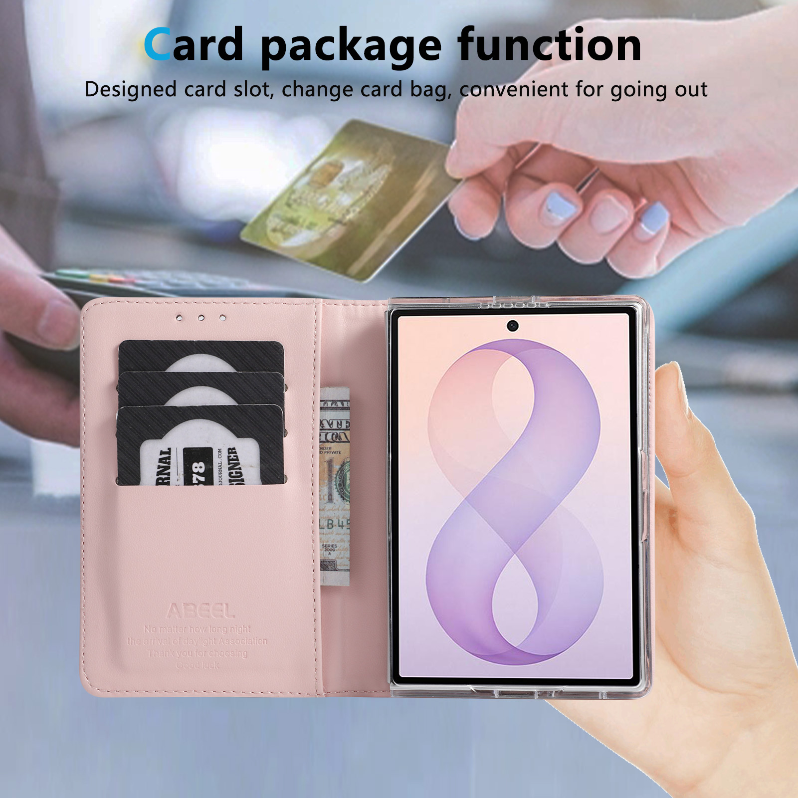 삼성 갤럭시 Z 폴드8 폴드 8 와이드용 플립 카드 슬 - Passport Holder Rfid 리뷰 및 가격