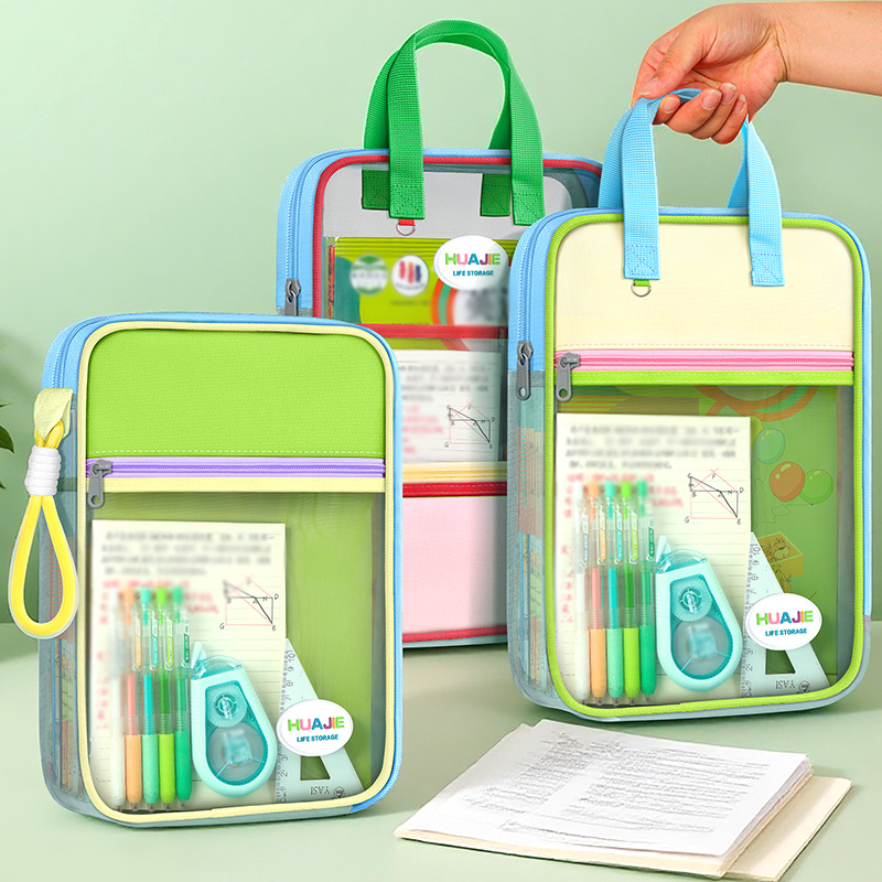 HUAJIE 학생용 핸드헬드 파일 가방, 도파민 컬러  - Document Organizer Folder 리뷰 및 가격