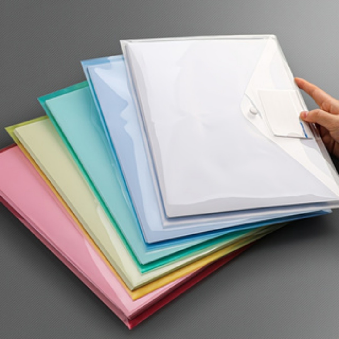 무작위 색상 A4 투명 방수 파일 폴더, 라벨 포켓 문 - Document Organizer Folder 리뷰 및 가격
