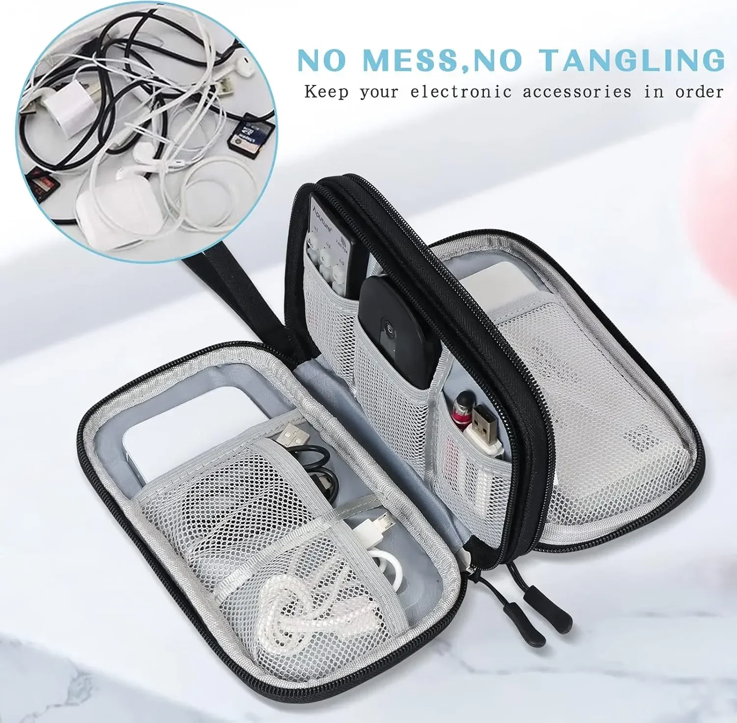 여행용 케이블 가방 휴대용 디지털 보관 파우치 충전기  - Travel Accessories Gadget 리뷰 및 가격