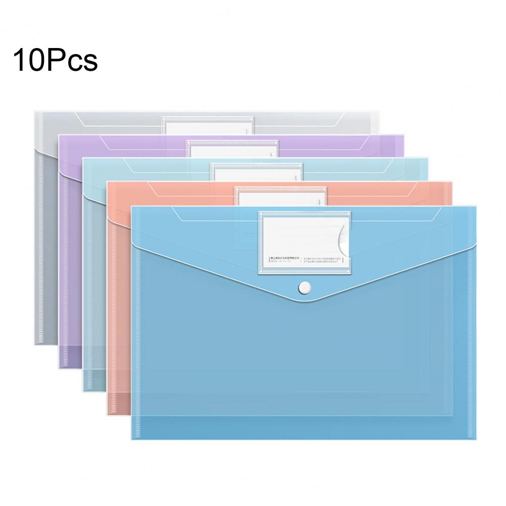 방수 파일 가방 10 Pcs 플라스틱 봉투 파일 폴더  - Document Organizer Folder 리뷰 및 가격